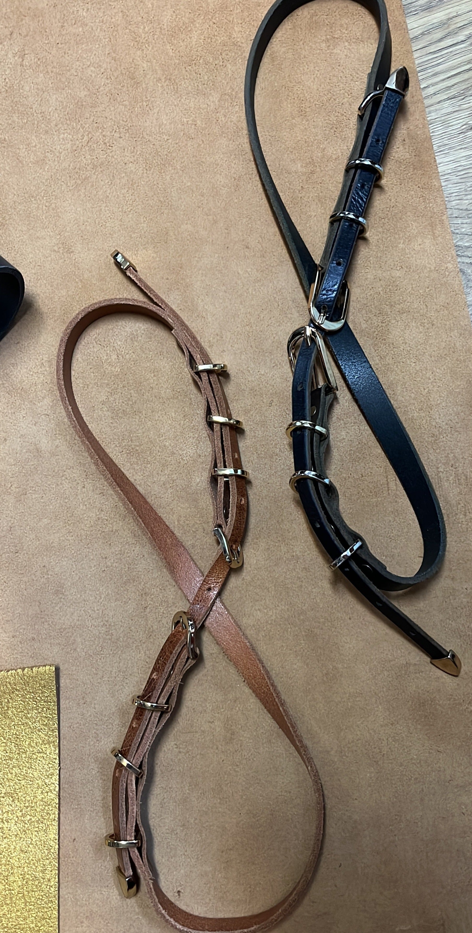 חגורת אבזם כפול | שחור