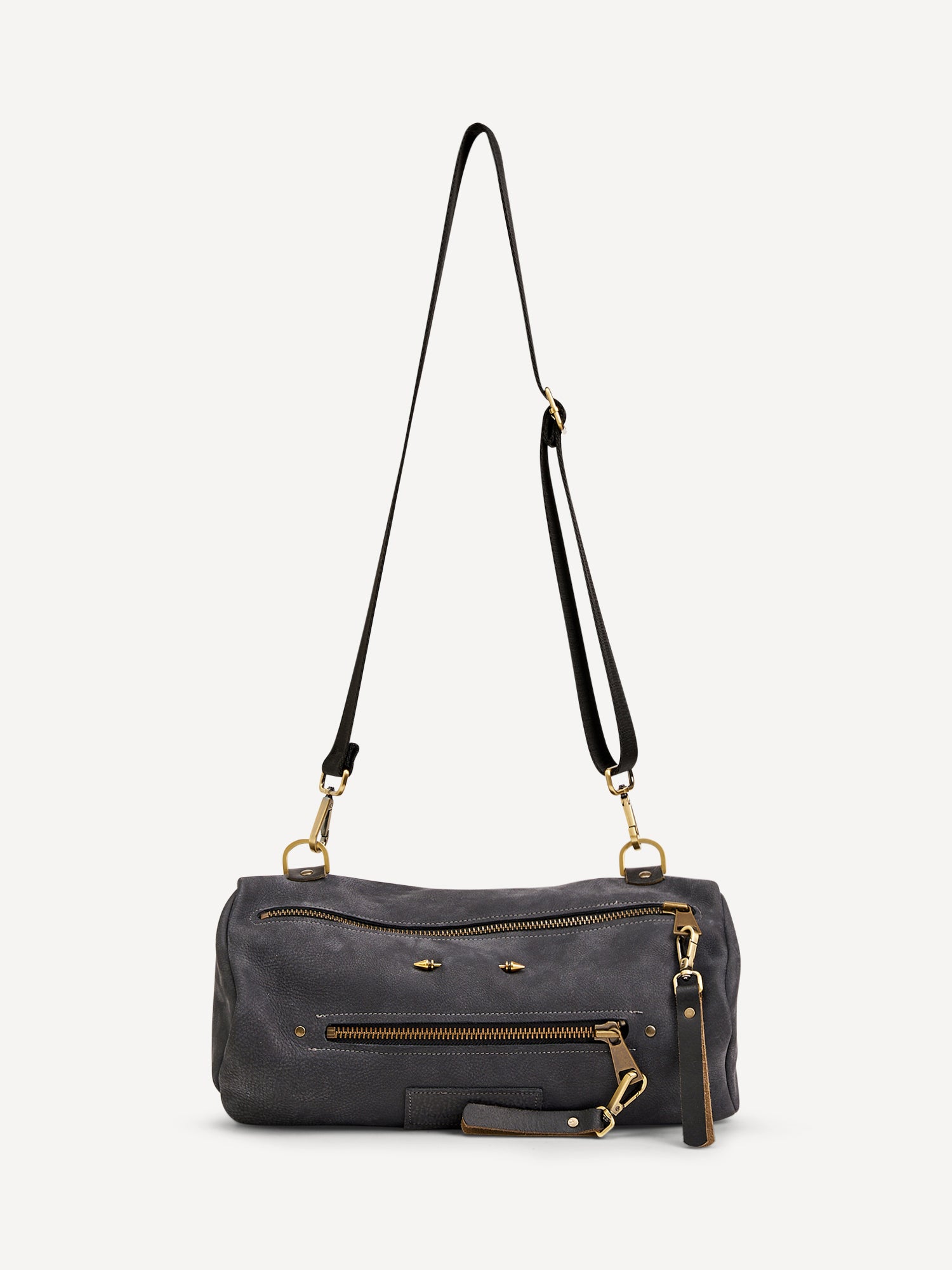 אביבה | תיק צד מעור | אפור מעושן