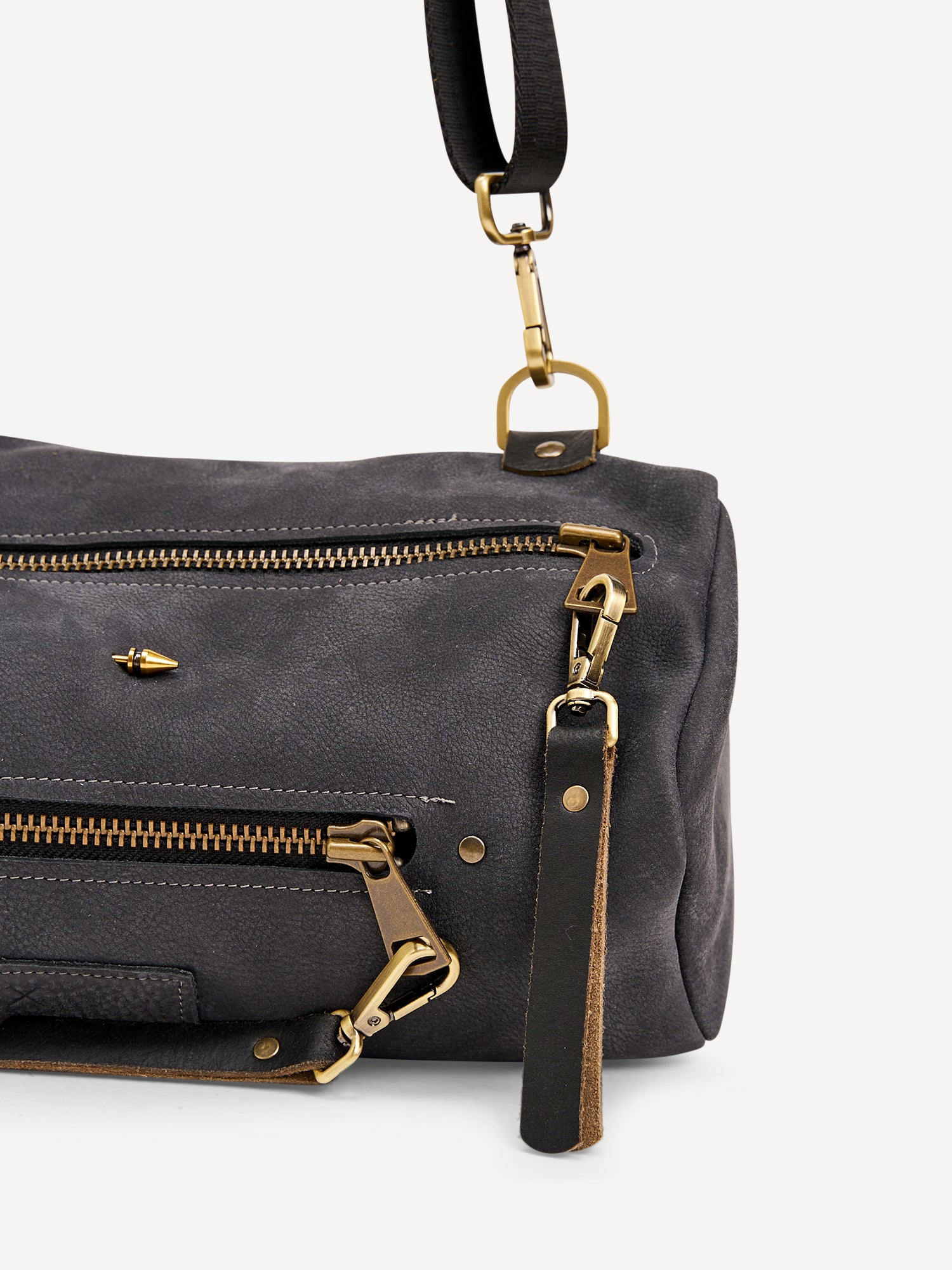 אביבה | תיק צד מעור | אפור מעושן