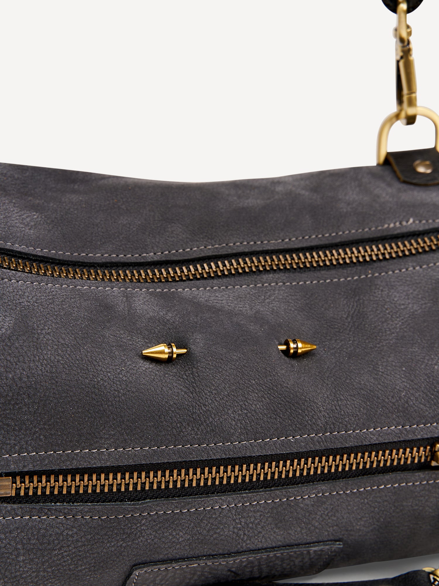 אביבה | תיק צד מעור | אפור מעושן