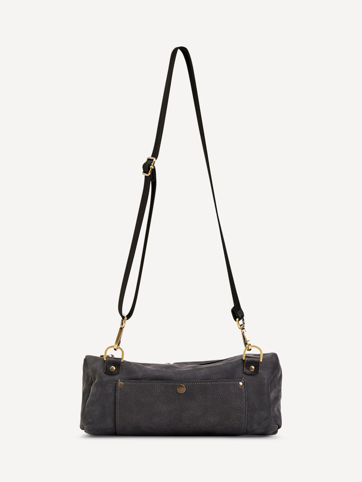 אביבה | תיק צד מעור | אפור מעושן