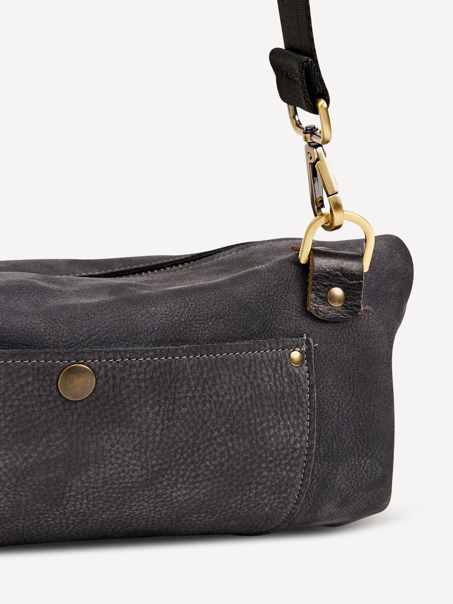 אביבה | תיק צד מעור | אפור מעושן