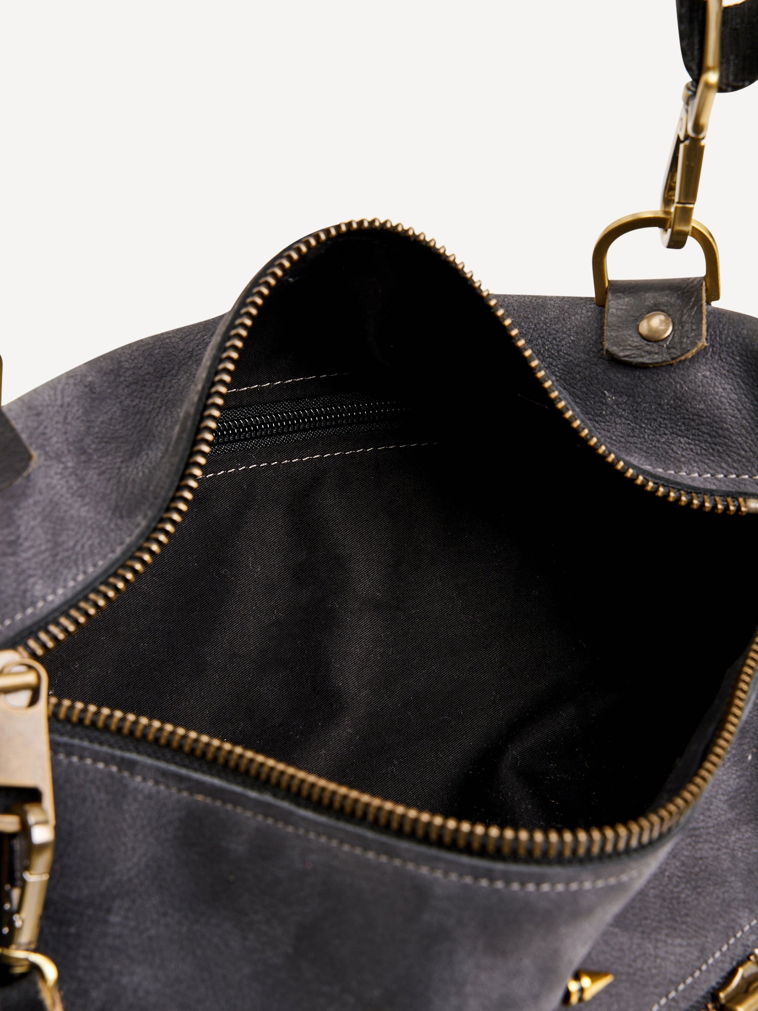 אביבה | תיק צד מעור | אפור מעושן