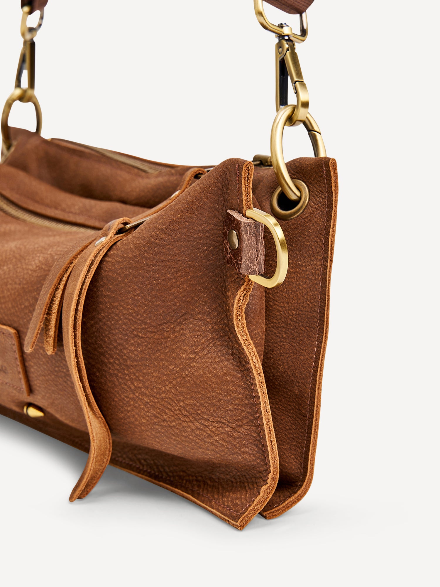 ג'ורדי | תיק צד מעור | חום שוקולד