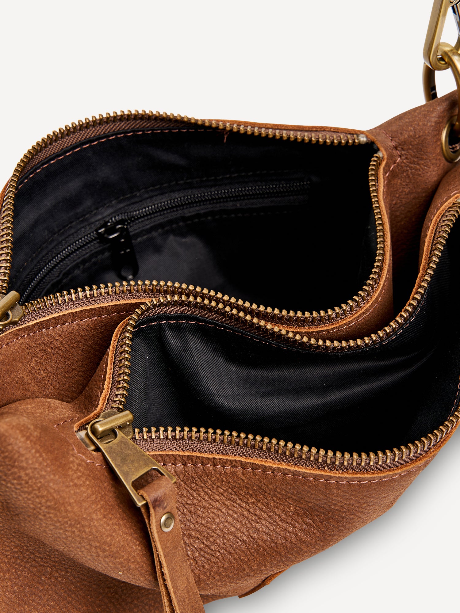 ג'ורדי | תיק צד מעור | חום שוקולד